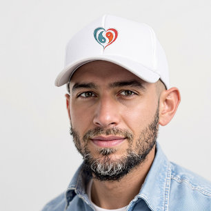 Casquette Yin Yang Heart Artistique
