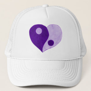 Casquette Yin Yang Heart (Violet/Lilac)