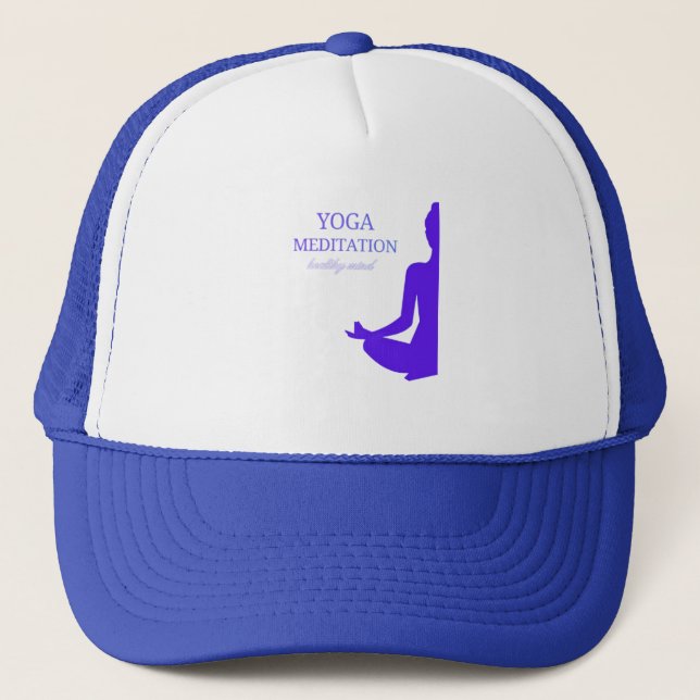Casquette Yoga et méditation pour un esprit sain (Devant)