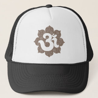 Casquette Yoga OM dans le gris brun de Lotus