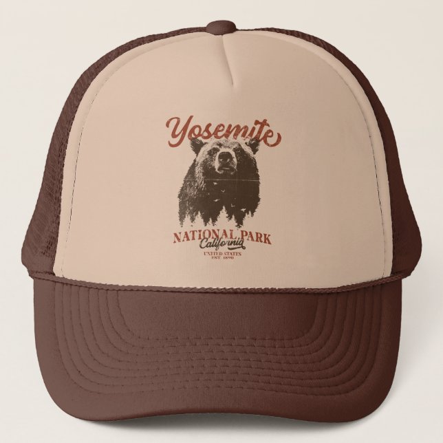 Casquette Yosemite Grizzly Bear California National Park (Devant)