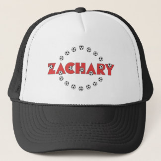 Casquette Zachary en rouge du football
