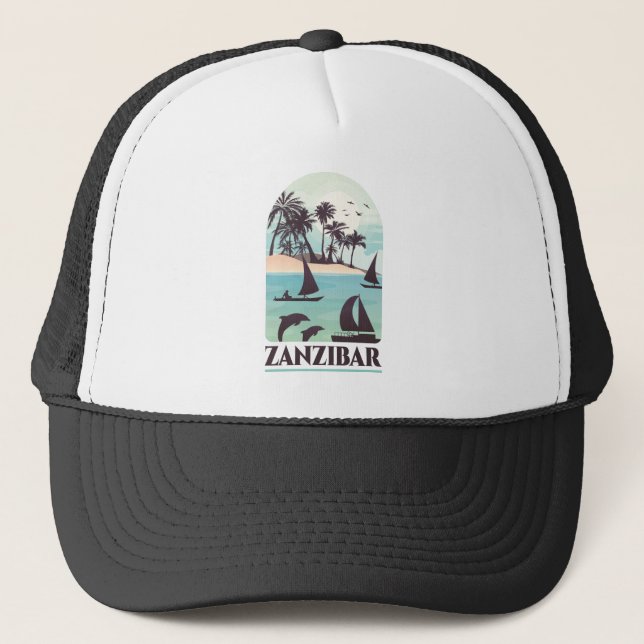 Casquette Zanzibar Afrique Vintage (Devant)