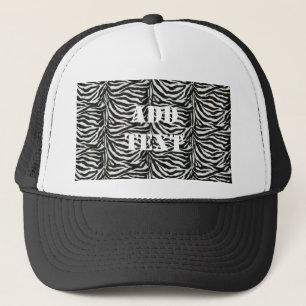 Casquette Zebra Skin Camouflage Texture