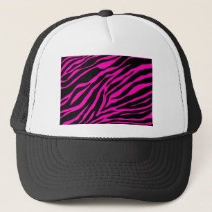Casquette zèbre rose