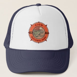 Casquette Zion National Park Bighorn Mouton Retro Compas