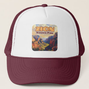 Casquette Zion National Park Utah Moab Canyon Retro