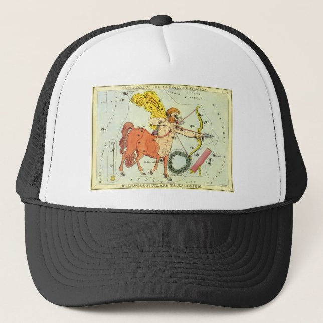 Casquette Zodiaque Astrologique Vintage Constellation du Sag (Devant)