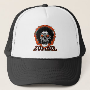 Casquette ZOMBIE OEIL Orange Cheveux