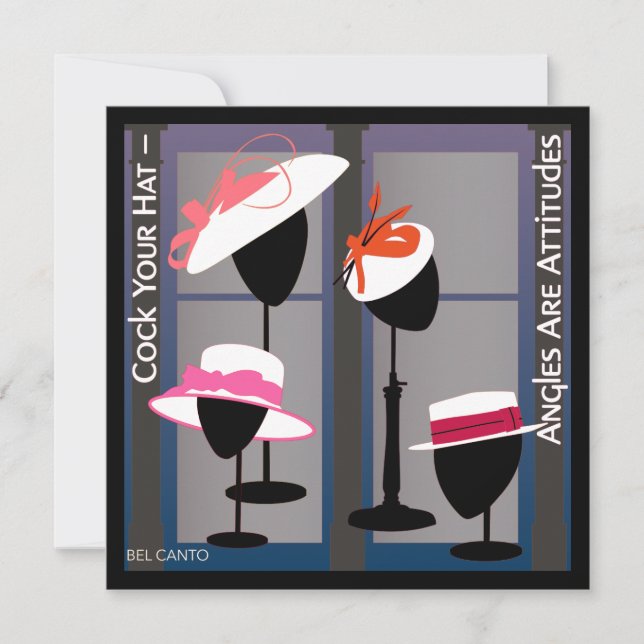 Casquettes Avec Attitudes Invitation (Devant)