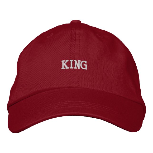 Casquettes Chapeaux brodés imprimés Roi (Devant)