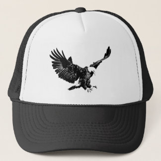 Casquettes d'aigle noir et blanc