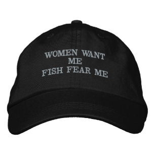 Casquettes de Baseball Femmes me veulent Poisson m