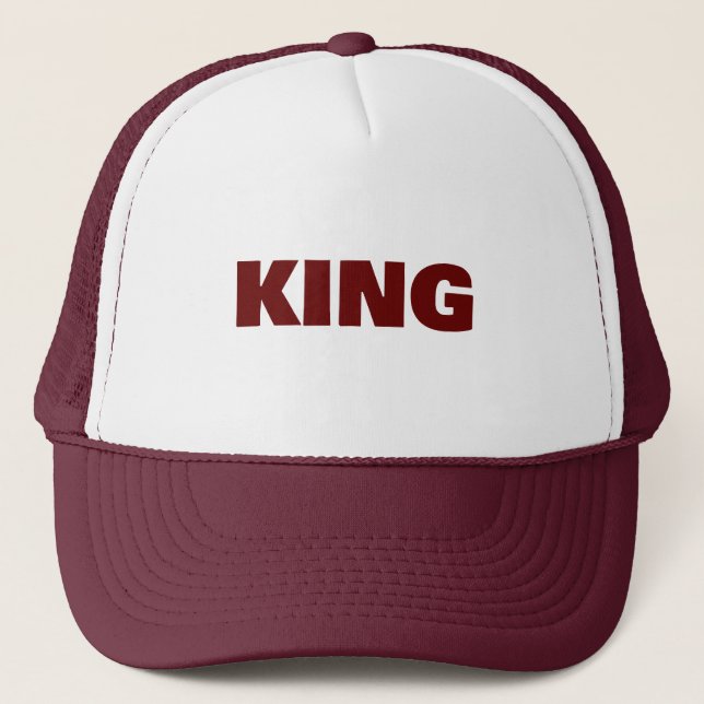 Casquettes de camionneur de couleur bordeaux perso (Devant)