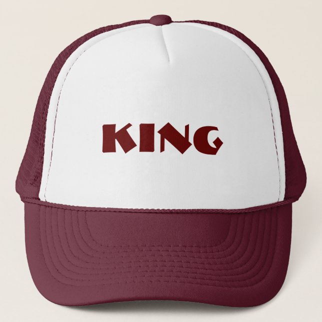 Casquettes de camionneur de couleur bordeaux perso (Devant)