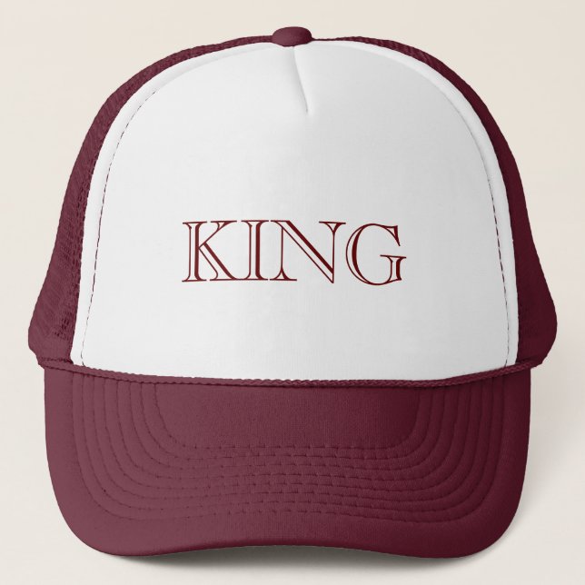 Casquettes de camionneur de couleur bordeaux perso (Devant)