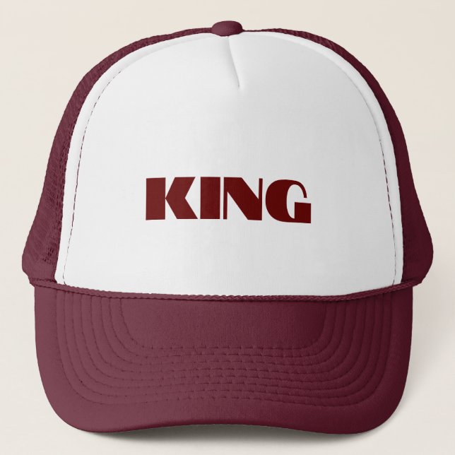 Casquettes de camionneur de couleur bordeaux perso (Devant)