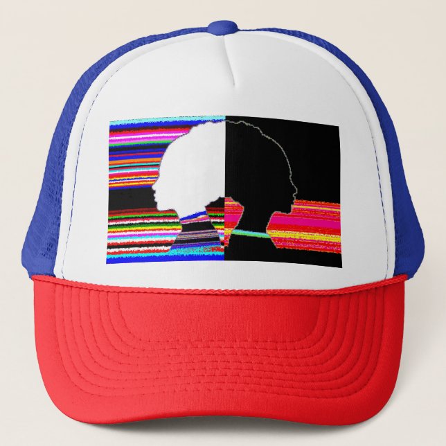 Casquettes de camionneur Pop Art – Profils Contras (Devant)