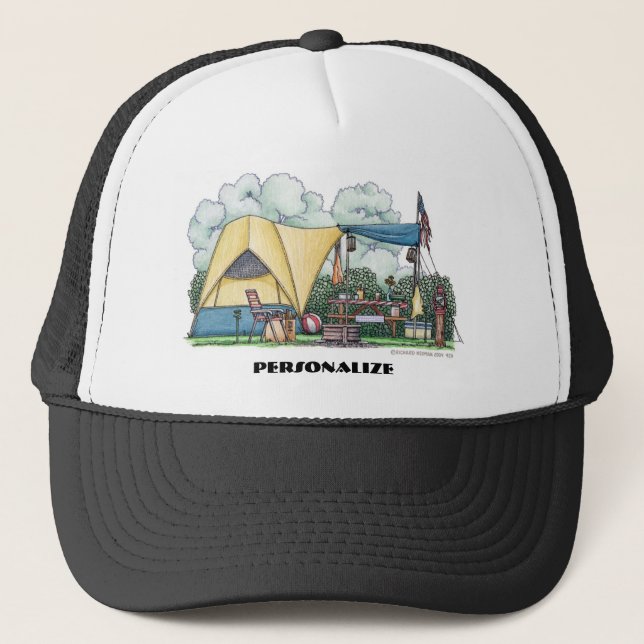 Casquettes de camping de campeur de tente de dôme (Devant)