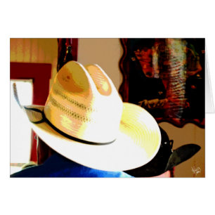 Casquettes de cowboy au wagon-restaurant du Texas