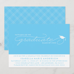 CASQUETTES DE L'ENTRÉE AU DIPLÔME INVITATION À L