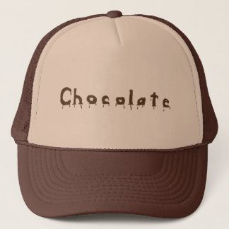 Casquettes de mot de chocolat à la fonte