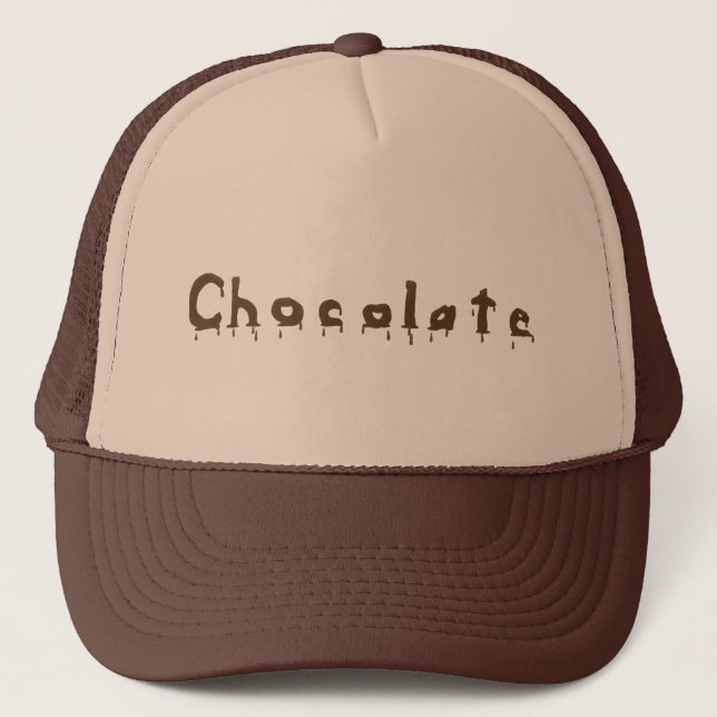 Casquettes de mot de chocolat à la fonte (Devant)