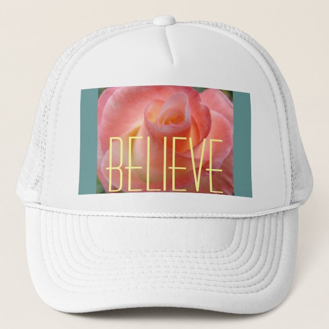 Casquettes de routier pour dames BELIEVE Fleur de  (Devant)