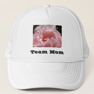 Casquettes de sport Team Mom ! Fleurs Rose Rose