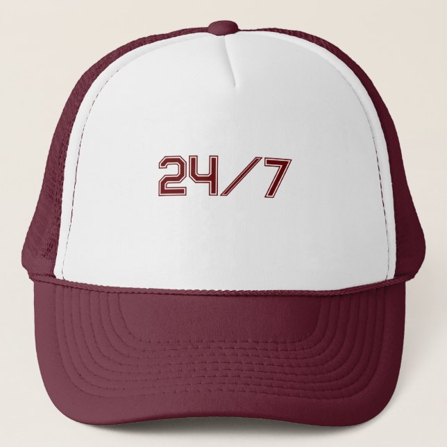 Casquettes et chapeaux blancs et bordeaux de baseb (Devant)