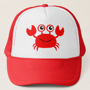 Casquettes heureux de crabe