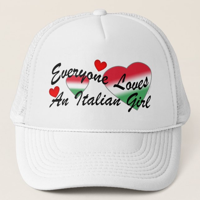Casquettes italiens de fille d'amours (Devant)