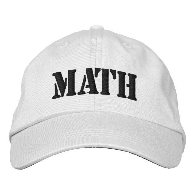 Casquettes  MATH Make America Think Brodé Low Prof (Devant)