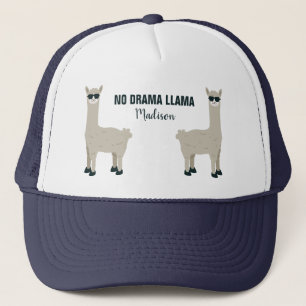 Casquettes nommés faits sur commande de lama frai