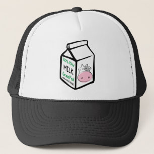 Casquettes organiques de planète de lait cru