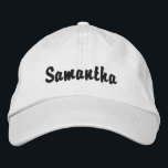 Casquettes personnalisés<br><div class="desc">Utilisez les champs modèle pour ajouter votre nom ou votre texte personnalisé à ces casquettes de baseball personnalisés.</div>