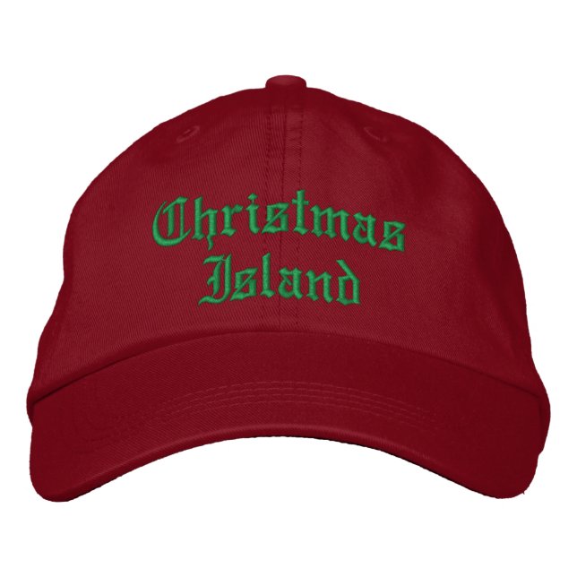 Casquettes personnalisés de l'île Christmas (Devant)
