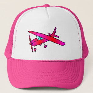 Casquettes roses de casquette d'avion d'avions