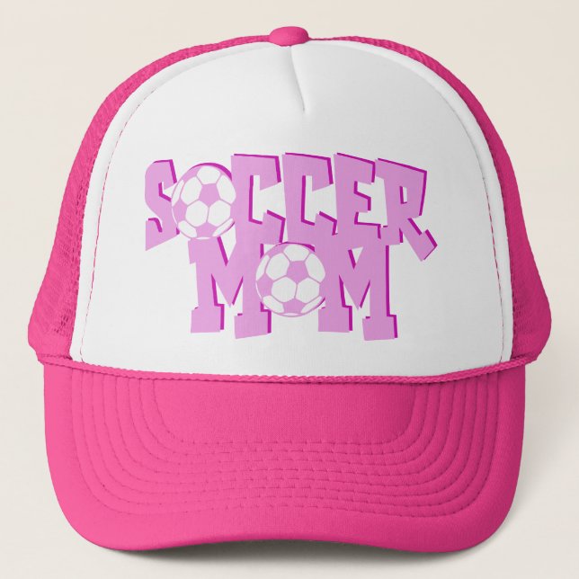 Casquettes roses de maman du football (Devant)
