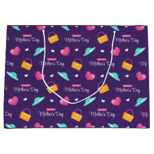 Casquettes, sacs à main et coeur Fête des mères