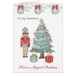 Casse-noix, arbre de Noël, cheval à bascule Carte