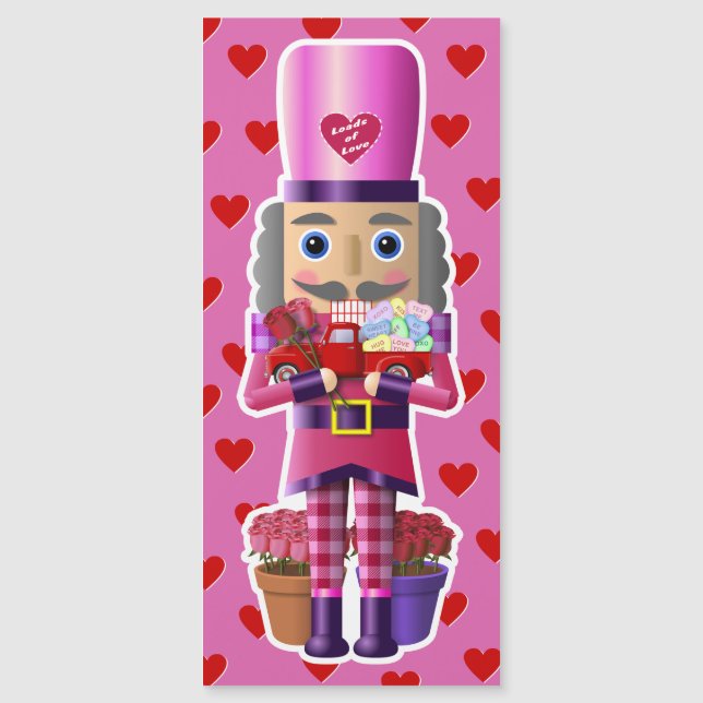 Casse-noix de Saint-Valentin avec petit camion rou (Devant)