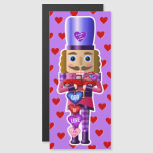 Casse-noix de Saint-Valentin avec petit camion rou