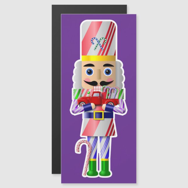 Casse-noix de sucre de canne avec petit camion rou (Devant / Derrière)