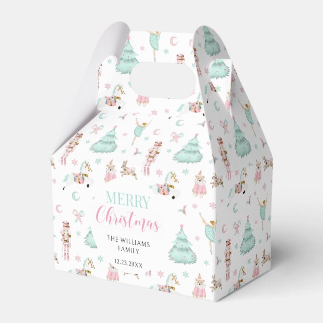 Casse-noix rose pastel Candy de Noël ballotins (Verso)