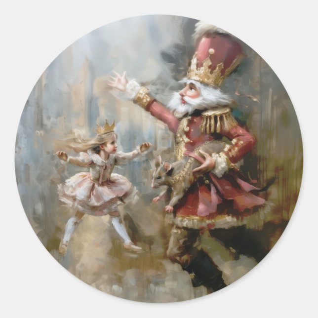 Casse-noix - Stickers ronds pour la papeterie (Devant)