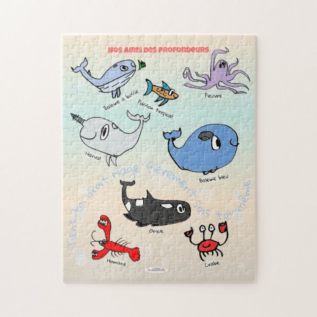 Casse-tête “Amis des profondeurs” - Puzzle (Vertical)