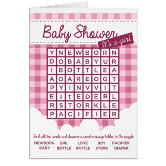 casse-tête baby shower fille