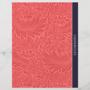 Casseroles Diviseur de recettes Floral rouge V