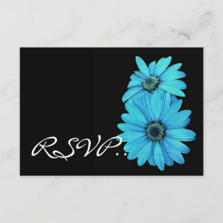 Casseroles turquoise RSVP Mariage Carte de réponse